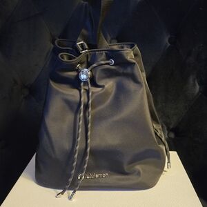 lululemon athletica Black Drawstring Purse